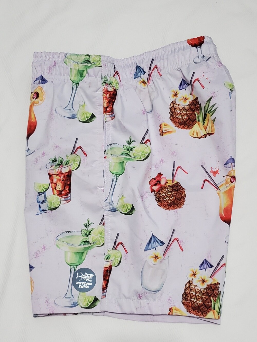 Psycho Tuna Pina Colada Board Shorts Swim Trunks Men Large